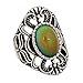 Mood Ring Handmade Zinc Alloy Antique Sterling Silver Plated Oval Shape Temperature Sensing Color Changing Stone Finger Big Rings for Women Fashion RS013