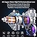 Portable AIR Compressor Tire Inflator WindGallop Car Air Pump with Digital Preset Pressure Gauge Auto Shut Off DC 12V Extra Valve Adaptors LED Light For Car Tyre Basketball Motorbike Bicycle Pool Toys