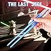 Light Up Lightsaber Chopsticks -Durable Lightweight Portable BPA Free and Food Safe Kitchen Dinner Party Tableware Gifts (4 pairs, Red Blue Green Purple)