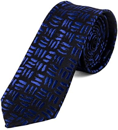 Jaaffi Blue Zig Zag Micro Fiber Necktie Pack 1 of 1