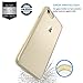 Luvvitt Clear View Case with Hybrid Scratch Resistant Back Cover and Shock Absorbing Bumper for Apple iPhone 7 (2016) iPhone 8 (2017) and iPhone SE (2020) - Gold