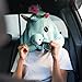 Unicorn Hooded Animal Travel Neck Pillow, Plush Toy Gift, Microbead, Adjustable Drawstring, Perfect For Airplane Travel With Comfortable Neck Support and As Unicorn Party Supplies Designed In Japan