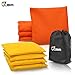 JBM Cornhole Bag (Pack of 8) Weather Resistant Cornhole Bags with Recycled Plastic Pellets for Tossing Corn Hole Game - Free Carrying Bag Included