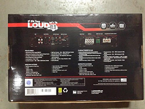 Jensen Power 400x4 Multi Channel Car Amplifier With 800 Watt Peak Performance