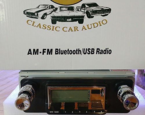1964-1966 Ford Mustang Bluetooth enabled High power AM/FM Stereo Radio KHE300 USB Flash, Aux, Mini SD Inputs