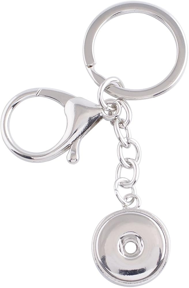 My Prime Gifts Fob Chain Key Ring Interchangeable Snap Jewelry Key