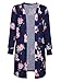 olrain Women's Casual Floral Printed Long Kimono Coats Outwear Cardigan Tops