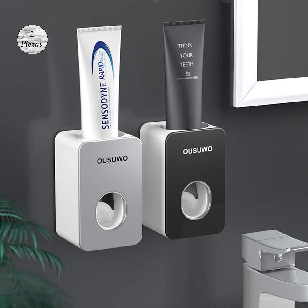 2 Pieces Automatic Toothpaste Dispenser with Wall Mounted,Kids Hands