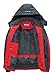 GEMYSE Men's Windproof Ski Jacket Warm Raincoats Snowboarding Hooded Parka With Multi-Pockets (Red,X-Large)