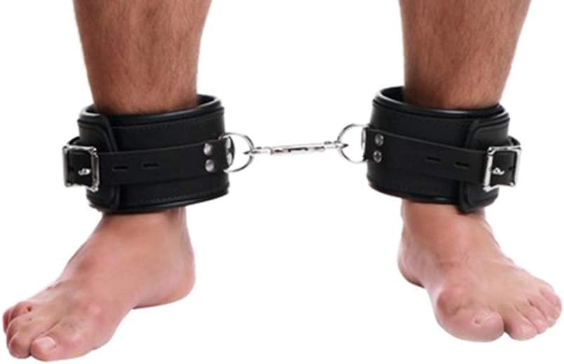 Padded Premium Locking Ankle Restraints, Black - Image 4