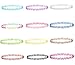 Besteel 12 PCS Womens Rubber Necklace Chain Double Line Tattoo Choker Necklace Stretch Elastic Set for Teen 80s 90s