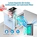 Personal Air Conditioner Air Cooler Fan, 3 in 1 USB Portable Mini Space Cooler, Evaporative Humidifier, Purifier, Cooling Fan for Home Offices Kitchen 2A Charger Included(White)
