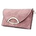 SSMY Women Leather Evening Clutch Bag Shoulder Handbag Messenger Envelope Bags with Adjustable Strap