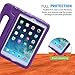 HDE Case for iPad Mini 1 2 3 w/Screen Protector - Adjustable Cover Turns into Stand, Purple