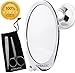 Fogless Shower Mirror for A Perfect No Fog Shaving or Makeup | Razor Holder & Rotating Power Lock Suction | Bonuses: High Quality Scissors, Tweezers & Pouch in a Luxury Gift Box | Appealic