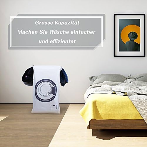 Konomio Laundry Waschekorb Waschekiste Grosser Waschebox Waschetonne Mit Griffen Leicht Transportierbar Waschesammler Faltbarer Waschetruhe Waschesack Amazon De Kuche Haushalt