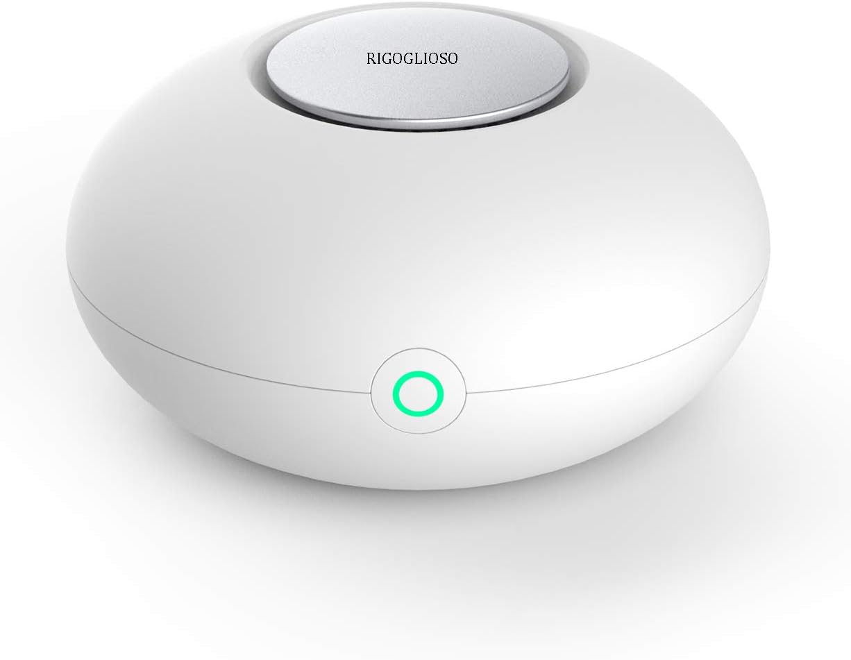 RIGOGLIOSO Mini Ozone Generator Deodorizer Air Purifier, USB Rechargeable Refrigerator Purifier Portable air Deodorizer for Small Space Clear Odor Kills Bacteria and Viruses