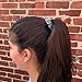 Mulberry Park Silks 100% Pure Silk Scrunchies, 3 Pack - Prevents Frizz, Reduces Breakage, Gentle On All Hair Types, Hair Accessories - Small (Black/Silver/Gunmetal)