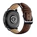 LEUNGLIK 20mm Vintage Leather Watch Strap, 10 Colors, Quick Release, Classic Genuine Leather Wristband for Men Women, Samsung Replacement Band