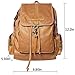Coofit Women's Leather Backpack Purse Shoulders Bag Travel Bag Daypack (Camel)