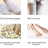Selah Rosa Foot Peel Mask, Exfoliating Dry, Cracked and Calloused feet, Dead Skin Remover, for men/women|Get Soft Touch Baby Foot(1pair Exfoliating mask+1pair Nourishing mask)