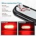 Partsam 4Pcs 6 Inch Oval Led Trailer Tail Lights Red 24 LED Grommet Mount, 12V 6 inch Oval Red Stop Tail Turn Brake Truck Tractor Trailer Boat Sealed Marker Clearance Lights Waterproof Flush Mount