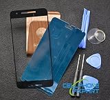 New Front Outer Screen Glass Panel Replacement For Huawei Google Nexus 6P with Frame Tape