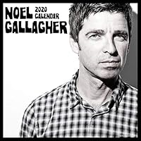 iPosters Bundle - 2 Items - Noel Gallagher 2020 Wall Calendar - Closed Size : 30 x 30 cm (12 x 12 Inches) and a Sheet of 70 Multi Colour Self Adhesive Dot Stickers