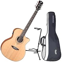 Luna Heartsong GC USB Acoustic Guitar w/ Gig Bag and Stand
