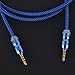 Asamoom 3.5mm Aux Cable Male to Male Stereo Audio Cable (1m) for Headphones iPods iPhones iPads Speaker Car Stereos (Blue)