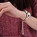CAGOS Compatible with Samsung Galaxy Watch Active 2 40mm/44mm Bands, 20mm Bling Jewelry Stainless Steel Metal Bangle Replacement for Galaxy Watch 42mm/Ticwatch E Smartwatch (Rose Gold)