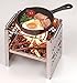 SUNTQ Portable Folding Stainless Steel Wood Burning Camping Stove/Alcohol Stove with Nylon Carry Bag Outdoor Picnic BBQ Cooking Backpacking Stove