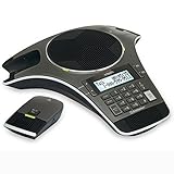 VTech VCS702 ErisStation DECT 6.0 Conference Phone with Two Wireless Mics using Orbitlink Wireless Technology