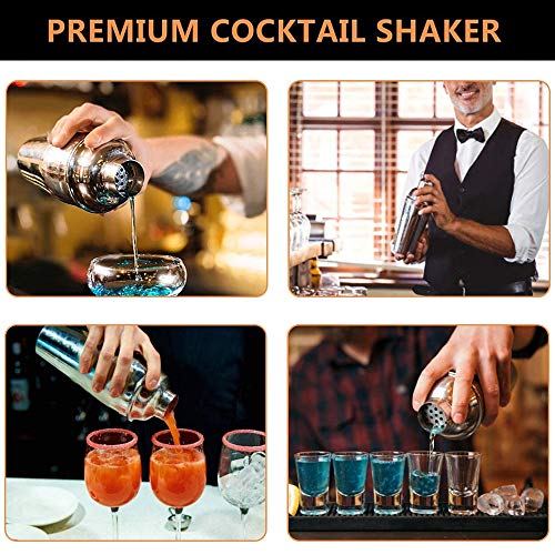 Cocktail-Shaker, Barkeeper-Set, 680 ml, mit Cocktailsieb, Bar-Set, Getränkemixer, Shaker, Martini-Shaker – Bild 5