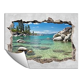 Wall Paper Small Wall Mural Creative 3D Photo Wall Art Removable Wall Decoration for Bedroom Living Room - 24x32 inches