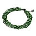 NOVICA Artisan Handmade Wood Torsade Necklace Fair Trade Artisan Crafted No Stone Beaded Recycledupcycled Thailand Green Flash Greenery Eco Friendly Nature [19.75 in min L x 21.75 in max L x 1 in W]