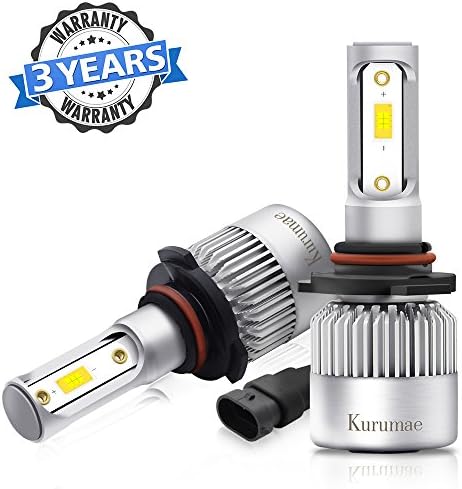 Automotive Led Headlight Bulbs,All-in-one LED Headlight Headlamp Conversion Kit 2 Pcs with CSP Chips - 72W,8000Lm,6500K,Waterproof IP65 3-Year Warranty (HL-9005)