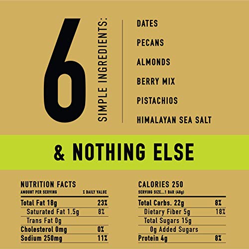 Thunderbird Paleo and Vegan Snacks - Real Food Energy Bars - Fruit & Nut Nutrition Bars - No Added Sugar, Grain and Gluten Free, Non-GMO, 15 Pack (Pecan Goji Pistachio) - Thumbnail 2