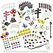 Whonline 150 Pcs Miniature Fairy Garden Decoration with 1pcs Tweezer Tool + 1 Bag of Pins + 1 Hot Glue Stick