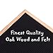 12” x 12” Inch Black Felt Letter Board by Aliza | Artisan Crafted Changeable Wooden Oak Board Set - Comes With 344 Vintage White Letters, Emojis and Special Characters – The Perfect Holiday Gift