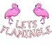 Lets Flamingle Balloons Banner Rose Gold | Flamingo Bachelorette Party Decorations | Lets Flamingle Party Supplies