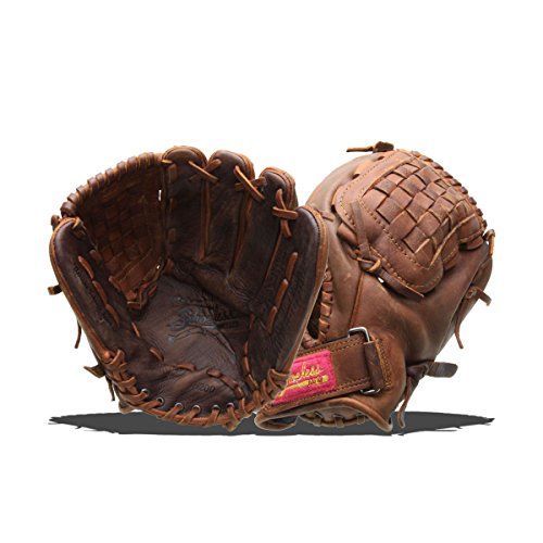 Shoeless Joe Gloves Fast Pitch Basket Weave Web Brown Glove, 12-Inch, Right Handed