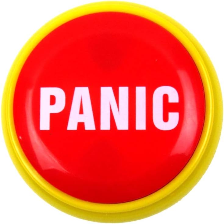 TG,LLC Treasure Gurus Funny Panic Button Practical Joke Alarm Office Desk Prank Novelty Gag Gift