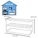 Panacea Grayline 40126, Large Two Shelf Organizer, White