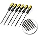 JawayTool 6pc Carbon Steel Needle File Small Wood Rasp Set Soft Grip