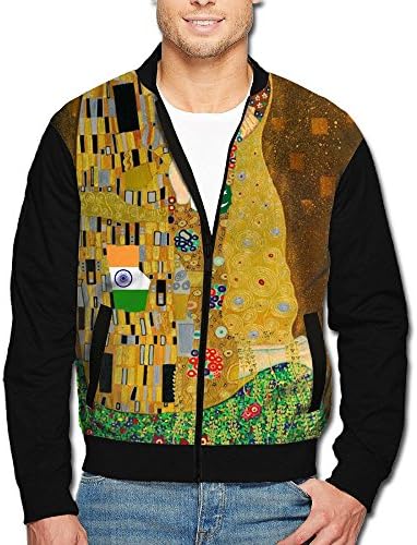 SCOOLY Gustav Klimt The Kiss Youth Long Sleeve Full Zip Jacket Small