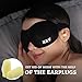 Sleeping Mask - Eye Mask for Women and Men - Black Sleep Mask for Comfort Sleeping - Relaxing Sleep Mask - Adjustable Sleep Mask - Sleep Mask for Women - Night Sleep Mask - Sleeping Mask for Adults