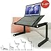 Wonder Worker Newton Ergonomic Folding Laptop Table, Adjustable Laptop Stand, Portable Desk for Laptop, Bed Tray Cooling Pad, Blackthumb 3
