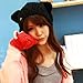 Polytree Women's Knit Cat Ears Beanie (Black)