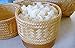 Thai Traditional Handmade ''Kra-Tip'' Sticky Rice Serving Basket Medium Size 5''x4